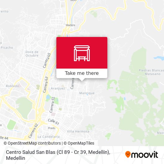 Centro Salud San Blas (Cl 89 - Cr 39, Medellín) map