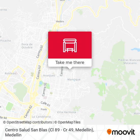 Centro Salud San Blas (Cl 89 - Cr 49, Medellín) map