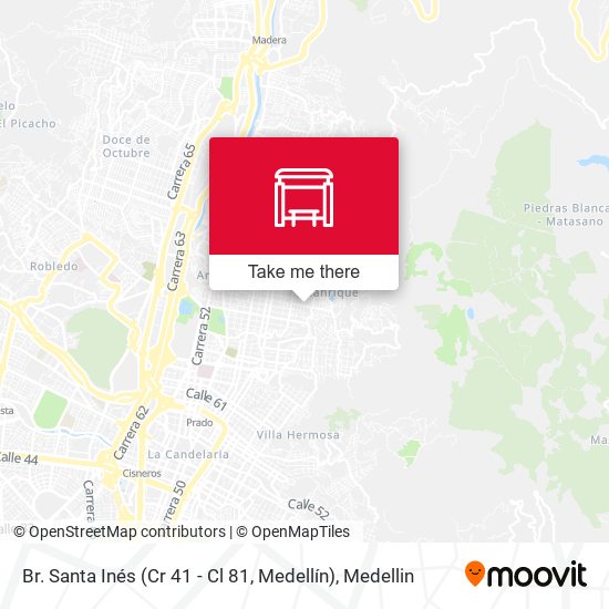 Br. Santa Inés (Cr 41 - Cl 81, Medellín) map