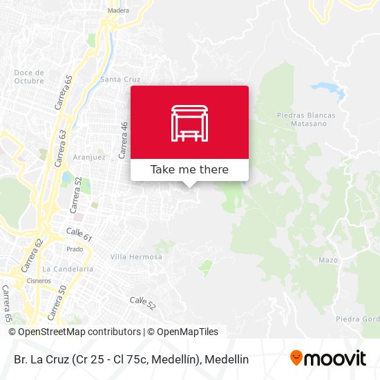 Br. La Cruz (Cr 25 - Cl 75c, Medellín) map