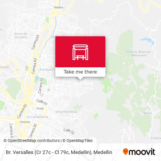 Mapa de Br. Versalles (Cr 27c - Cl 79c, Medellín)