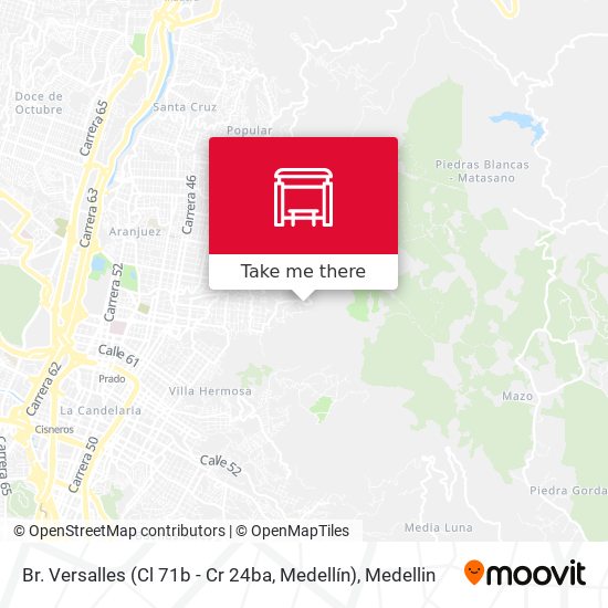 Br. Versalles (Cl 71b - Cr 24ba, Medellín) map
