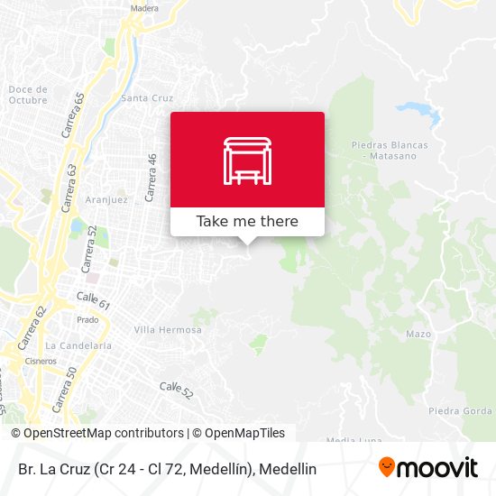 Br. La Cruz (Cr 24 - Cl 72, Medellín) map