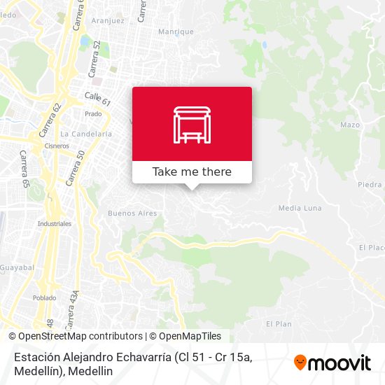 Estación Alejandro Echavarría (Cl 51 - Cr 15a, Medellín) map