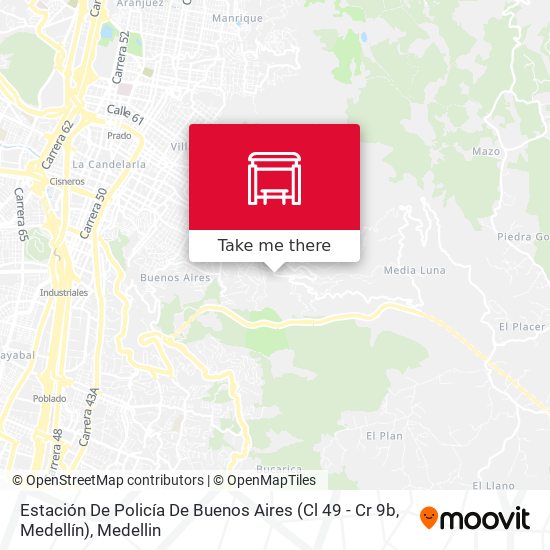 Estación De Policía De Buenos Aires (Cl 49 - Cr 9b, Medellín) map