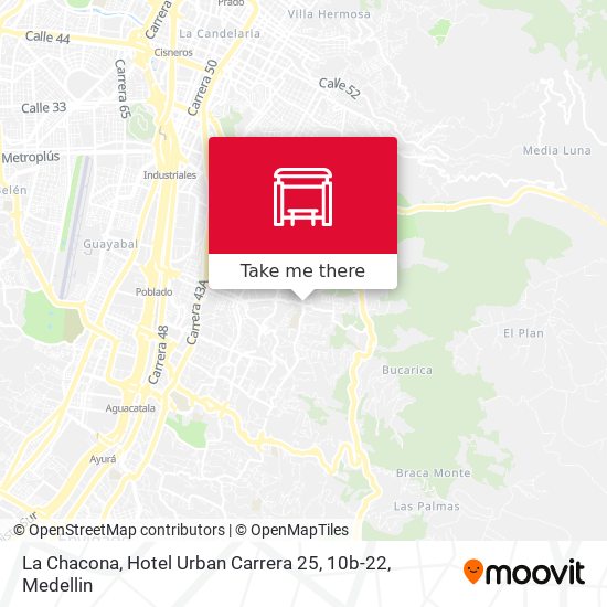 La Chacona, Hotel Urban Carrera 25, 10b-22 map