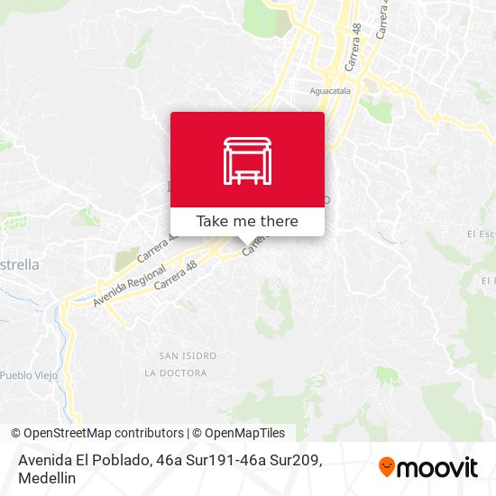 Mapa de Avenida El Poblado, 46a Sur191-46a Sur209