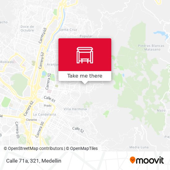 Calle 71a, 321 map