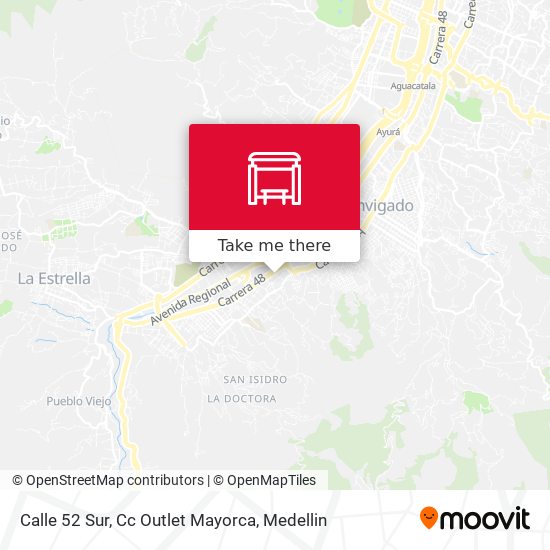 Calle 52 Sur, Cc Outlet Mayorca map