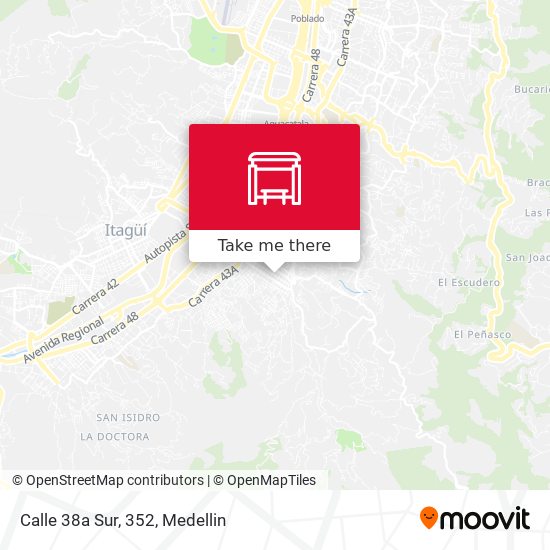 Mapa de Calle 38a Sur, 352