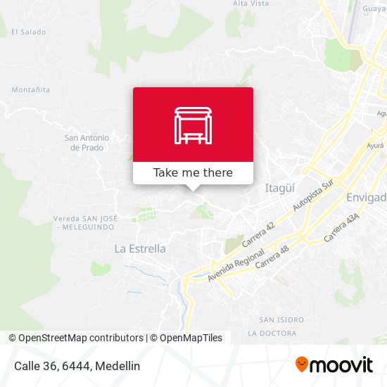Mapa de Calle 36, 6444
