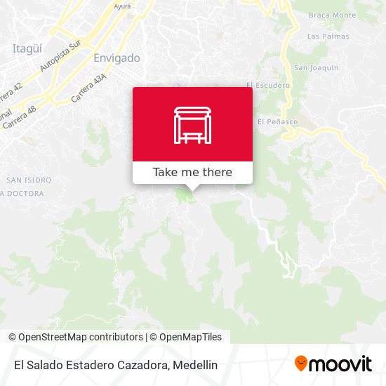 El Salado Estadero Cazadora map