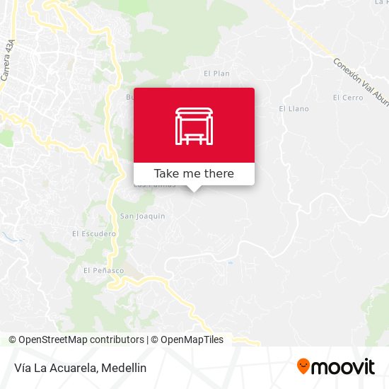 Mapa de Vía La Acuarela