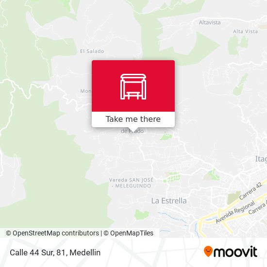 Mapa de Calle 44 Sur, 81