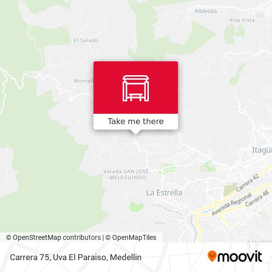 Carrera 75, Uva El Paraiso map