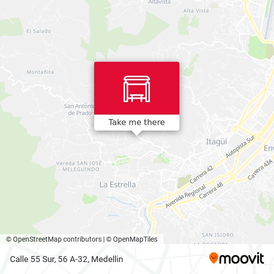 Mapa de Calle 55 Sur, 56 A-32