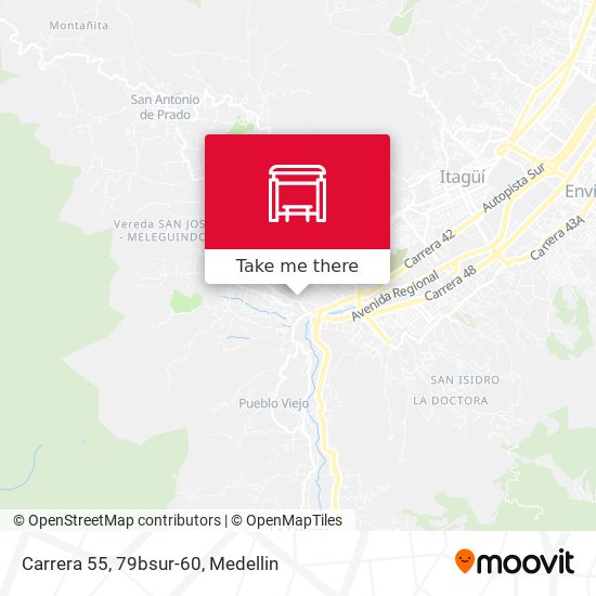 Mapa de Carrera 55, 79bsur-60
