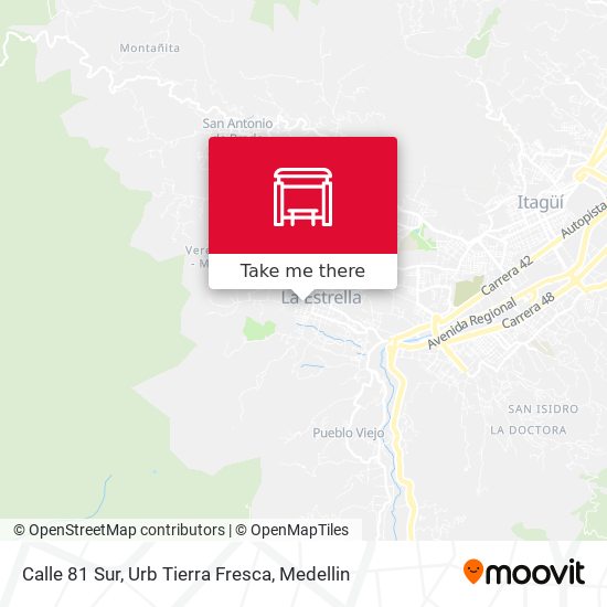 Calle 81 Sur, Urb Tierra Fresca map