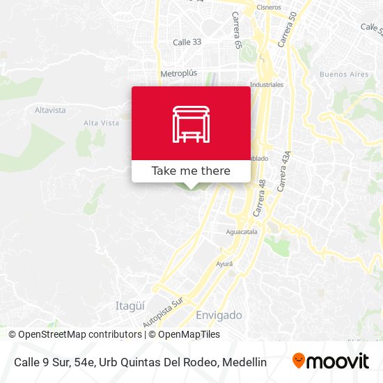 Mapa de Calle 9 Sur, 54e, Urb Quintas Del Rodeo