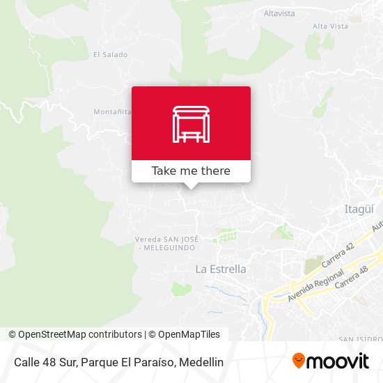 Mapa de Calle 48 Sur, Parque El Paraíso