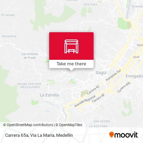 Carrera 65a, Vía La María map