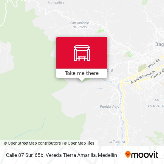 Mapa de Calle 87 Sur, 65b, Vereda Tierra Amarilla