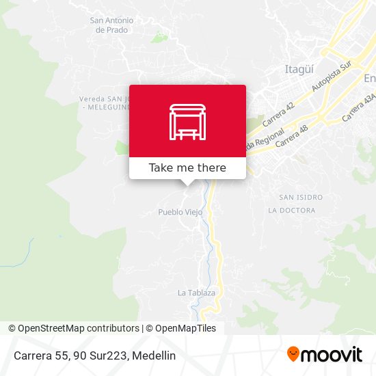 Mapa de Carrera 55, 90 Sur223