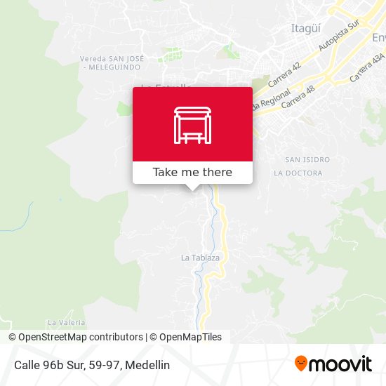 Mapa de Calle 96b Sur, 59-97