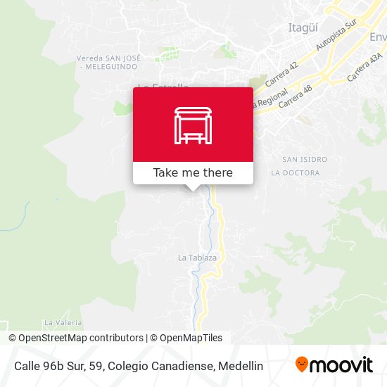 Mapa de Calle 96b Sur, 59, Colegio Canadiense