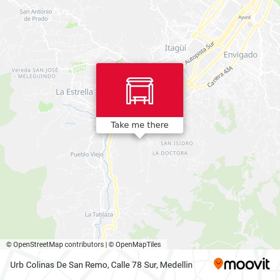 Urb Colinas De San Remo, Calle 78 Sur map