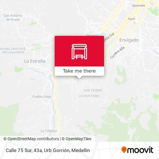 Calle 75 Sur, 43a, Urb Gorrión map