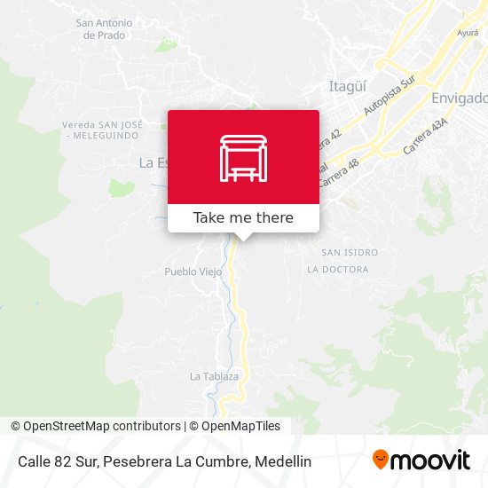 Calle 82 Sur, Pesebrera La Cumbre map