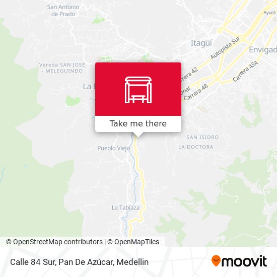 Calle 84 Sur, Pan De Azúcar map