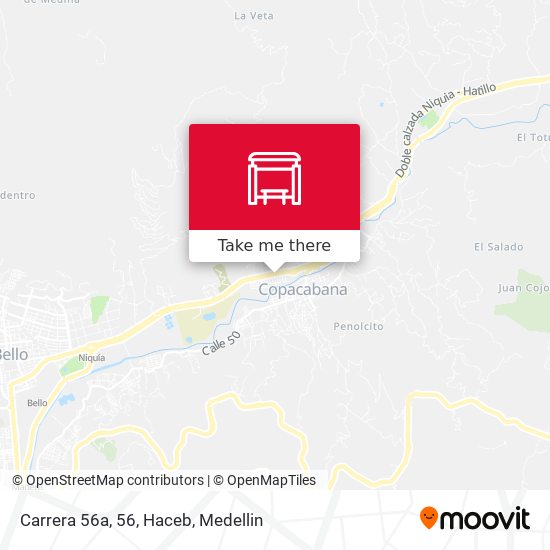 Mapa de Carrera 56a, 56, Haceb