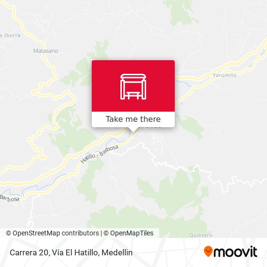 Carrera 20, Vía El Hatillo map