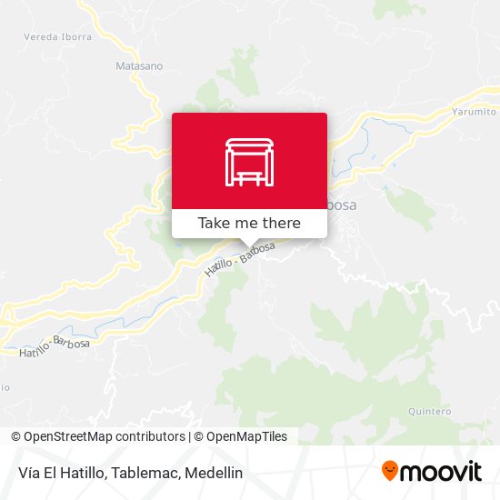 Vía El Hatillo, Tablemac map