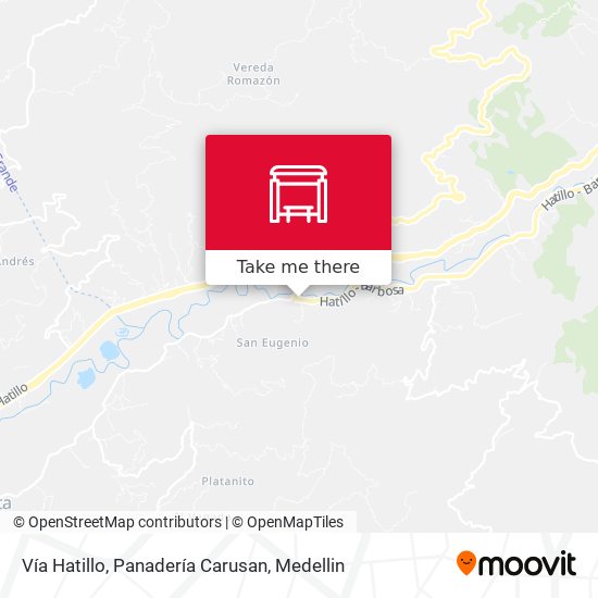 Mapa de Vía Hatillo, Panadería Carusan