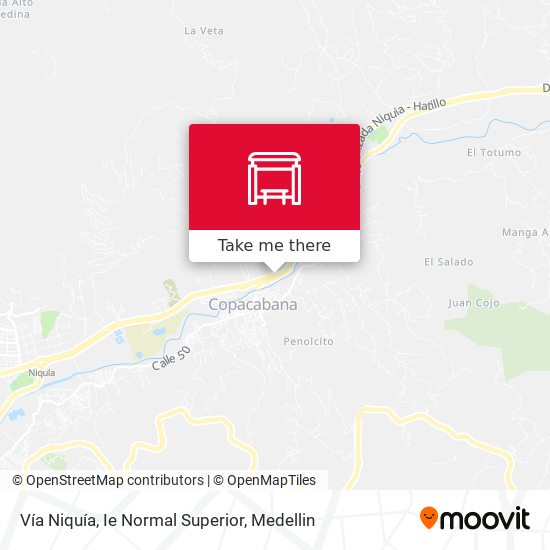 Vía Niquía, Ie Normal Superior map
