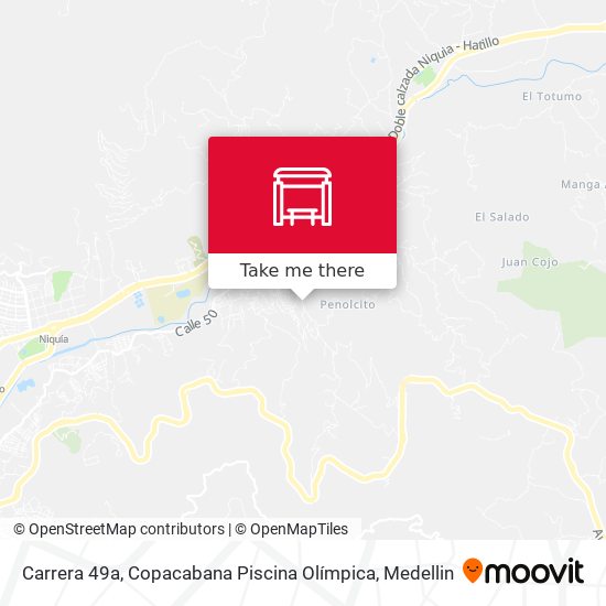 Mapa de Carrera 49a, Copacabana Piscina Olímpica
