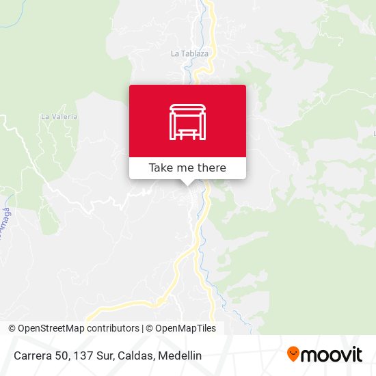 Mapa de Carrera 50, 137 Sur, Caldas