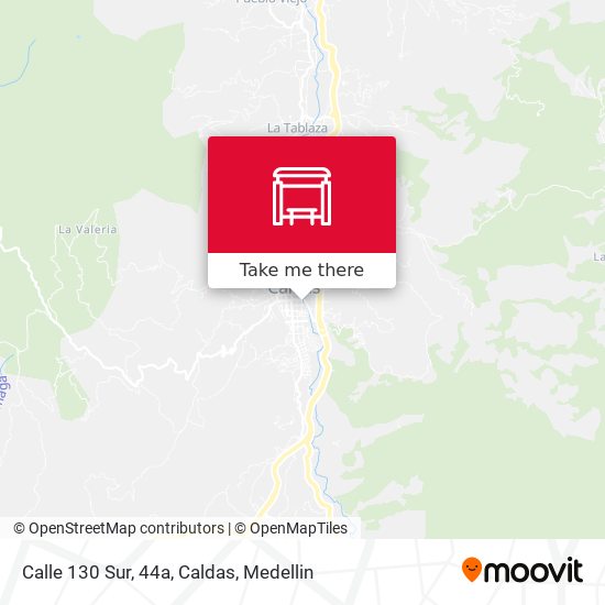 Calle 130 Sur, 44a, Caldas map