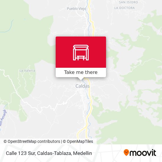 Calle 123 Sur, Caldas-Tablaza map