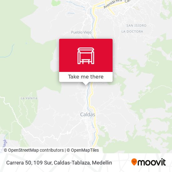 Carrera 50, 109 Sur, Caldas-Tablaza map