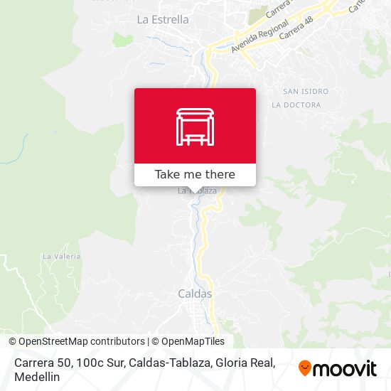 Carrera 50, 100c Sur, Caldas-Tablaza, Gloria Real map