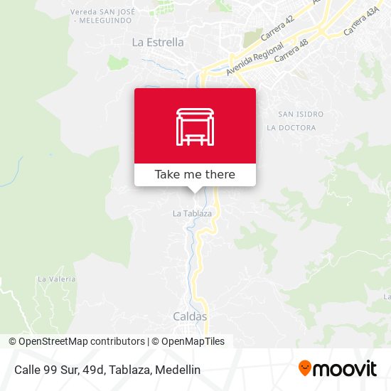 Calle 99 Sur, 49d, Tablaza map
