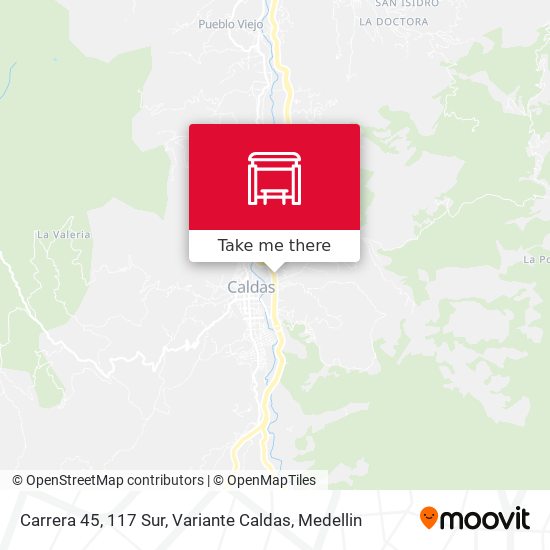 Carrera 45, 117 Sur, Variante Caldas map