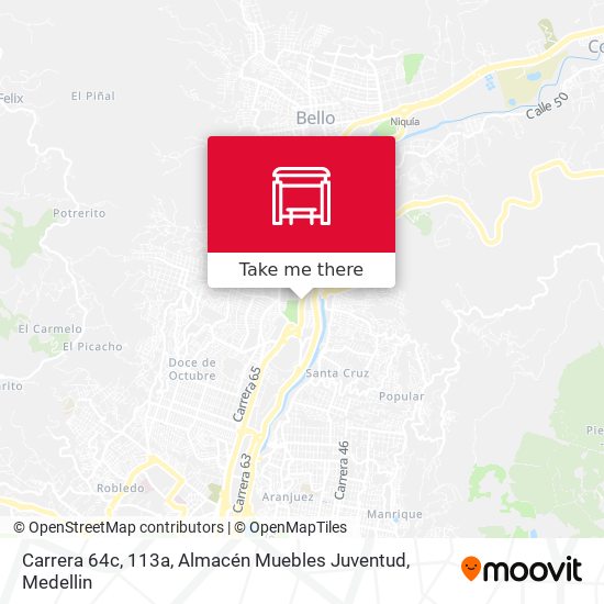 Mapa de Carrera 64c, 113a, Almacén Muebles Juventud
