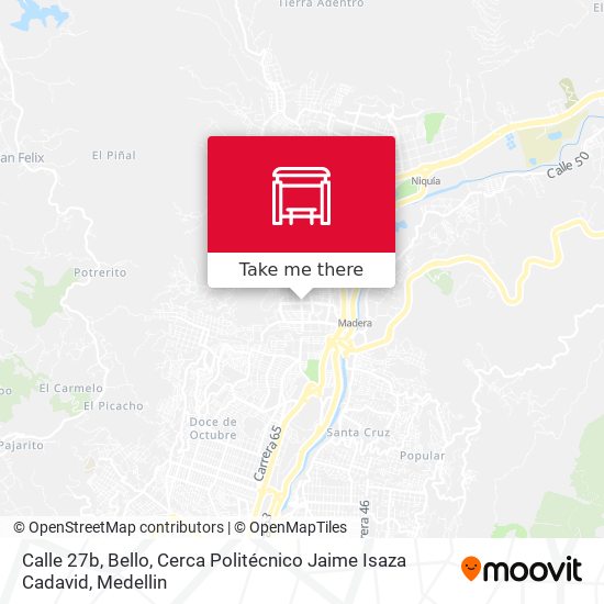 Mapa de Calle 27b, Bello, Cerca Politécnico Jaime Isaza Cadavid