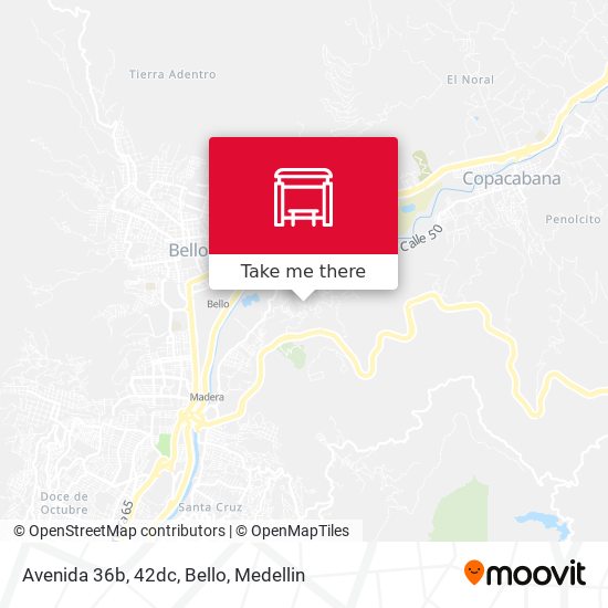 Avenida 36b, 42dc, Bello map