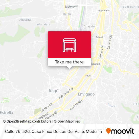 Calle 76, 52d, Casa Finca De Los Del Valle map